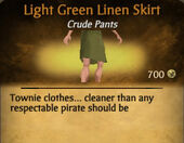 Light Green Darker Linen Skirt