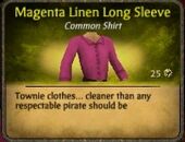 Magenta Linen Long Sleeve