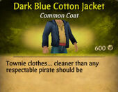 Dark Blue Cotton Jacket