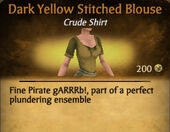 Dark Yellow Stitched Blouse