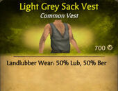 Light Grey Sack Vest