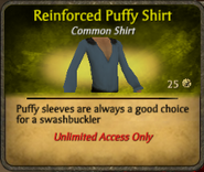 Blue Reinforced Puffy Shirt