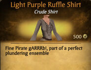 Light Purple Darker Ruffle Shirt