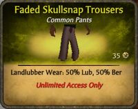 Light Pink Faded Skullsnap Trousers