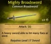 Mighty Broadsword