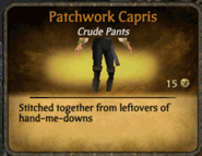 Black Patchwork Capris