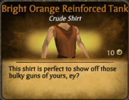 Bright Orange Reinforced Tank