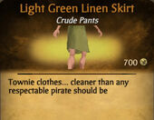 Light Green Linen Skirt