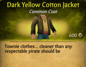 Dark Yellow Cotton Jacket