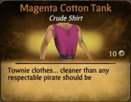 Magenta Cotton Tank