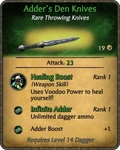 Adder's Den Knives Card