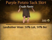 Purple Potato Sack Skirt