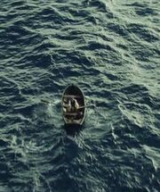 Jack flees the Kraken while the Black Pearl crew battles on (he returns moments later to save his crewmates)