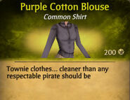 Purple Cotton Blouse