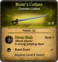 Brute's Cutlass Card