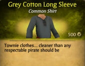 Grey Cotton Long Sleeve