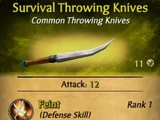 Survival Throwing Knives
