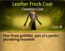 F Leather Frock Coat