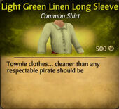 Light Green Linen Long Sleeve