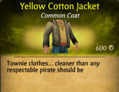 Yellow Cotton Jacket