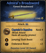 Admiral's Broadsword