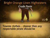 Bright Orange Linen Highwaters