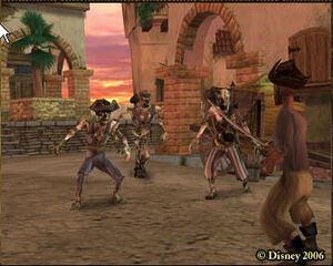 Sample screenshot from Pirates of the Caribbean Online.