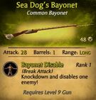 Sea Dog's Bayonet