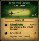 Tempered Cutlass 2011-01-11