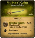 First Mate's Cutlass Card