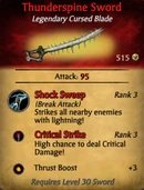 Thunderspine Sword