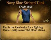 Navy Blue Striped Tank