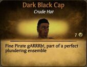 Dark Black Cap