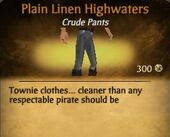 Plain Linen Highwaters