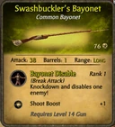 Swashbucklers Bayonet 2010-11-28