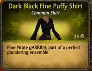 Black puffy shirt