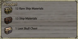 Common Ship Materials dropped while sailing.