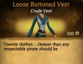 Loose Buttoned Vest