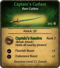 Captain's Cutlass Card