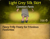 Light Grey Silk Skirt