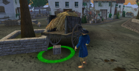 Under hay wagon