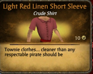 Light red linen short sleeve