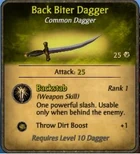 Back Biter Dagger