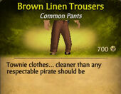 Brown Linen Trousers