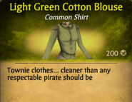 Light Green Darker Cotton Blouse