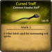 Cursed Staff Card