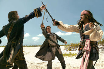 Isla Cruces Norrington vs Will vs Jack