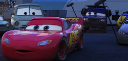 Lightning McQueen with the press in 2016.png