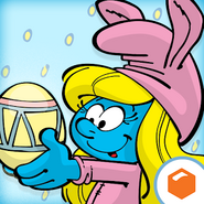 Easter Smurfette Icon