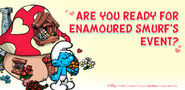 Enamoured Smurf in Smurfs Village 2017